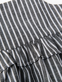 New European And American Girls Striped Suit