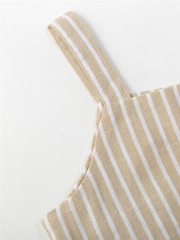 New European And American Girls Striped Suit
