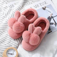 Cuhk Pantoufles Dhiver En Coton Pour Enfants, Pour  Et Filles, Une Famille De Trois Parents, En Peluche, Chaussures Chaudes