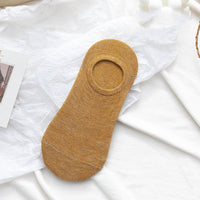 Socks Men And Women Solid Color Boat Socks Spring Invisible Socks Socks Socks Net Red Men'S Socks