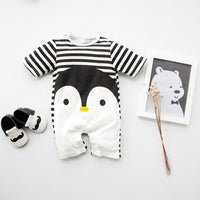 Cotton Newborn Short-sleeved Sports Romper And Romper Jumpsuit