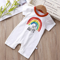 Cotton Newborn Short-sleeved Sports Romper And Romper Jumpsuit