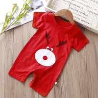 Cotton Newborn Short-sleeved Sports Romper And Romper Jumpsuit