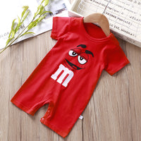 Cotton Newborn Short-sleeved Sports Romper And Romper Jumpsuit