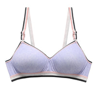 Women's Non-Wireless Pure Cotton Sports Bra Cotton Thin Underwear Bra