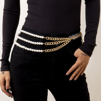Punk Hip Hop Geometric Asymmetric Chain Body Chain Female