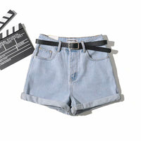 Summer New Denim Shorts Sexy Bag Hip Curled Denim Hot Pants