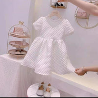 Summer Girl Dress Korean Version Of The New Children'S Princess Dress Western-Style Birthday Dress Short-Sleeved Skirt