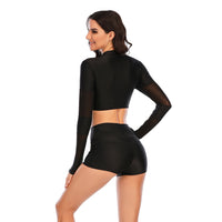 Split Long-sleeved Surfing Suit Sunscreen Female Swimsuit Hot Spring Diving Suit
