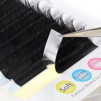 Yelix Eyelashes Manual Eyelashes 0.05 Natural 3D Camellia Flowers Bloom In Seconds Grafting False Eyelashes