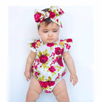 Girl's Bag Fart Clothes Snow Workshop Baby Triangle Romper