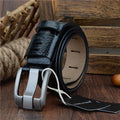 Casual Fashion All-match Two-layer Cowhide Male Pin Buckle Belt