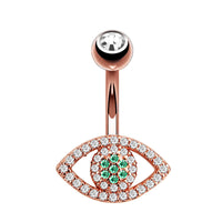 Fashion CZ Zricon Little Bee Belly Button Rings Surgical Steel Sexy Women Navel Piercing Belly Rings Anima Body Piercing Jewelry