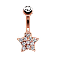 Fashion CZ Zricon Little Bee Belly Button Rings Surgical Steel Sexy Women Navel Piercing Belly Rings Anima Body Piercing Jewelry