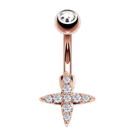 Fashion CZ Zricon Little Bee Belly Button Rings Surgical Steel Sexy Women Navel Piercing Belly Rings Anima Body Piercing Jewelry
