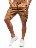 Men's Tethered Pants Workwear Casual Pants Leather Binding Feet Casual Shorts