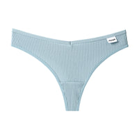 New Japanese Threaded Cotton Underwear Women's Breathable Low-waist  Seamless Cotton Girls Narrow-side Briefs Students