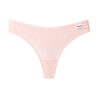 New Japanese Threaded Cotton Underwear Women's Breathable Low-waist  Seamless Cotton Girls Narrow-side Briefs Students