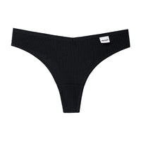 New Japanese Threaded Cotton Underwear Women's Breathable Low-waist  Seamless Cotton Girls Narrow-side Briefs Students