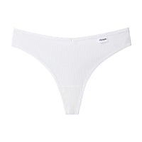 New Japanese Threaded Cotton Underwear Women's Breathable Low-waist  Seamless Cotton Girls Narrow-side Briefs Students