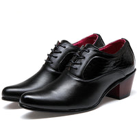 Pointed Toe Shoes Men's Lace-up Men's Korean Style Pointed Toe Shoes