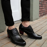 Pointed Toe Shoes Men's Lace-up Men's Korean Style Pointed Toe Shoes