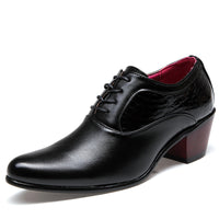 Pointed Toe Shoes Men's Lace-up Men's Korean Style Pointed Toe Shoes