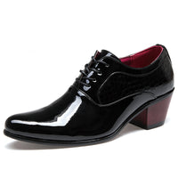 Pointed Toe Shoes Men's Lace-up Men's Korean Style Pointed Toe Shoes