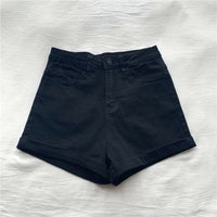 High Waisted Women's Jeans Shorts New Chic Hong Kong Style Pants In Spring And Autumn