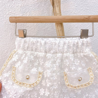 Boy Tong Xiaoxiang Style Ladies Lapel Buttoned Top  Shorts Fashion Suit