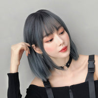 Factory Wholesale Wig Female Japanese Air Bangs Bobo Headgear Fashion Shoulder-length Bangs Wig Headgear Wholesale