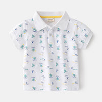 Summer Boys' Cotton Short-sleeved Polo Shirt