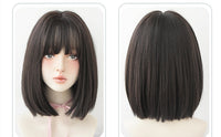 Factory Wholesale Wig Female Japanese Air Bangs Bobo Headgear Fashion Shoulder-length Bangs Wig Headgear Wholesale
