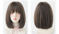 Factory Wholesale Wig Female Japanese Air Bangs Bobo Headgear Fashion Shoulder-length Bangs Wig Headgear Wholesale