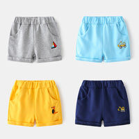 Cartoon Pattern Mid-rise Soft Rubber Band Shorts
