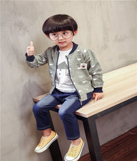 Three-piece Jacket, Long-sleeved Trousers, Cartoon House Print