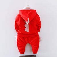 Three-piece Jacket, Long-sleeved Trousers, Cartoon House Print