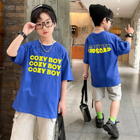 Summer Big Boy Handsome Tops, Children's Summer Clothes, Thin Style, Western Style