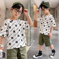 Summer Big Boy Handsome Tops, Children's Summer Clothes, Thin Style, Western Style