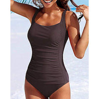 One-piece Swimsuit Solid Color Sexy Ladies Swimsuit Swimwear