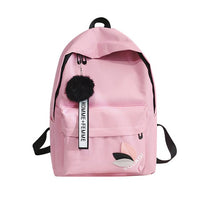 High Quality Women's Canvas Backpack School Bag For Girls