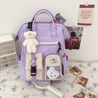 Schoolbag Female Harajuku Lightweight High School Backpack Large Capacity Campus