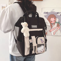 Schoolbag Female Harajuku Lightweight High School Backpack Large Capacity Campus