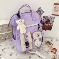 Schoolbag Female Harajuku Lightweight High School Backpack Large Capacity Campus