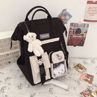Schoolbag Female Harajuku Lightweight High School Backpack Large Capacity Campus
