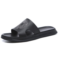 Flip-Flop Summer Top Layer Cowhide Leather Beach Sandals