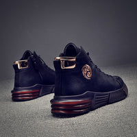 Martin Boots Men's Autumn And Winter New High-top Sneakers Plus Velvet Warm Cotton Shoes