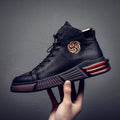 Martin Boots Men's Autumn And Winter New High-top Sneakers Plus Velvet Warm Cotton Shoes