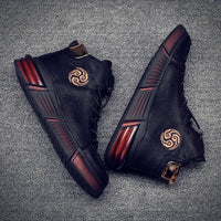 Martin Boots Men's Autumn And Winter New High-top Sneakers Plus Velvet Warm Cotton Shoes