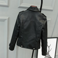 Fashionable Slim Leather Coat Pu Coat For Ladies